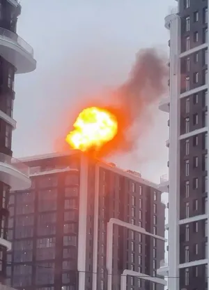 На крыше элитного ЖК "Остров" в Москве произошёл взрыв