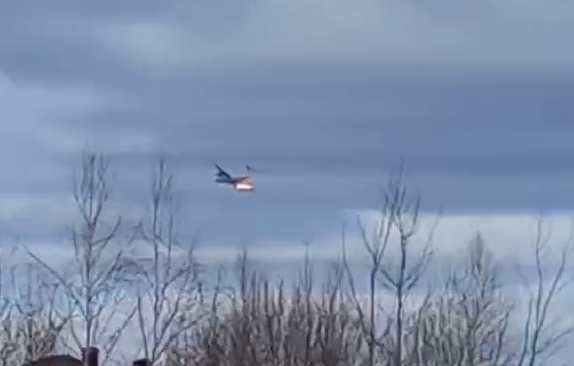 В Ивановской области в небе над аэродромом загорелся самолёт