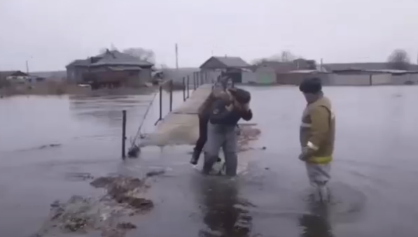 Эвакуация в Курганской области из-за повышенного уровня воды