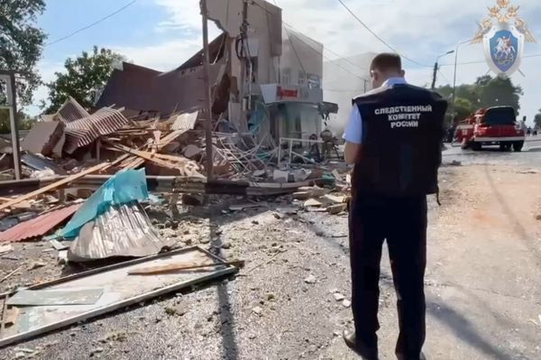 Момент взрыва в ТЦ Апшеронска в Краснодарском крае попал на видео