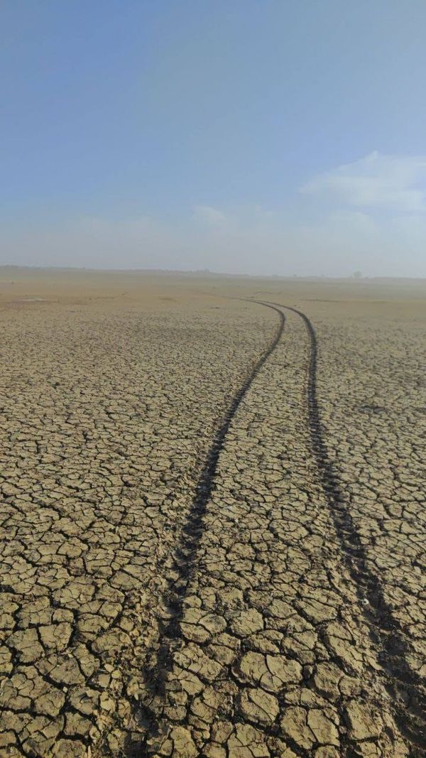 Краснодарское водохранилище полностью пересохло из-за жары