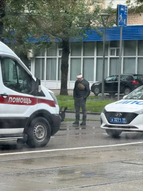 Участник ДТП заявил, что Блиновский первым напал на него