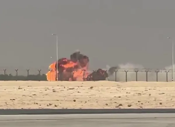 На авиасалоне в Дубае разбился самолёт