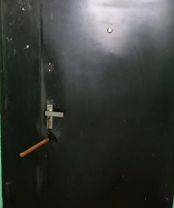 На двери квартир руководителей Роскомнадзора повесили молотки с бурой жидкостью, задержаны двое