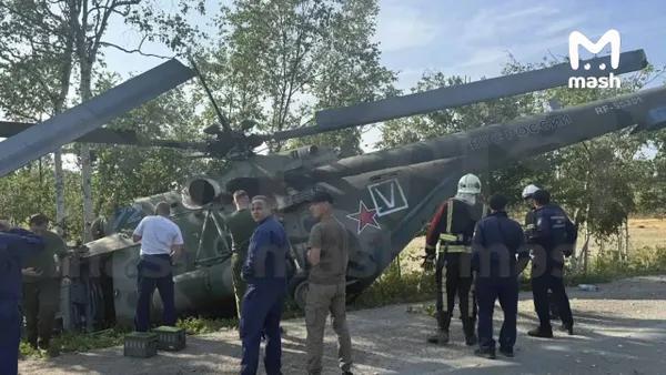 Вертолёт Ми-8 с сотрудниками сахалинского избиркома совершил жёсткую посадку