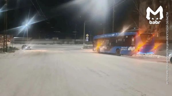 Троллейбус переехал бабушку в Братске