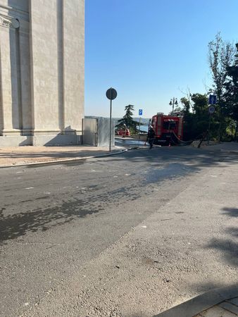 Появились кадры с территории штаба Черноморского флота в Севастополе, где случился взрыв