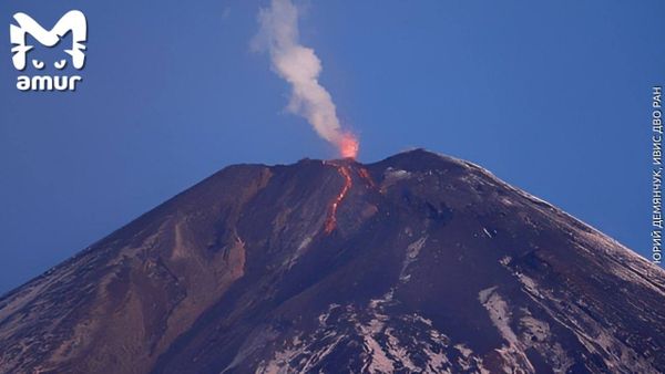 На Камчатке началось извержение Ключевской сопки: фото