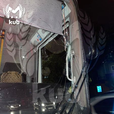 Агрессивный мужик в Сочи напал с лопатой на маршрутный автобус