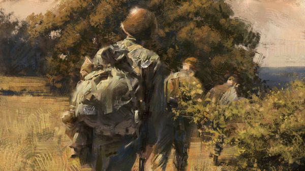 Художник из Алчевска пишет работы о бойцах ЛДНР по хроникам своего отца