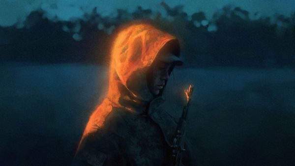 Художник из Алчевска пишет работы о бойцах ЛДНР по хроникам своего отца