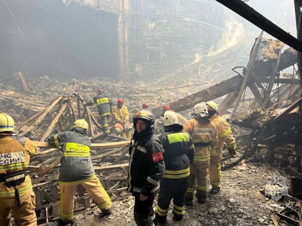 Появилось фото и видео полностью выгоревшего зала "Крокус Сити Холла"