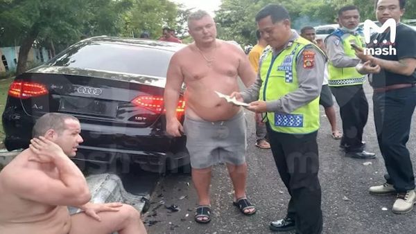 Пьяный российский турист протаранил авто с французами на Бали