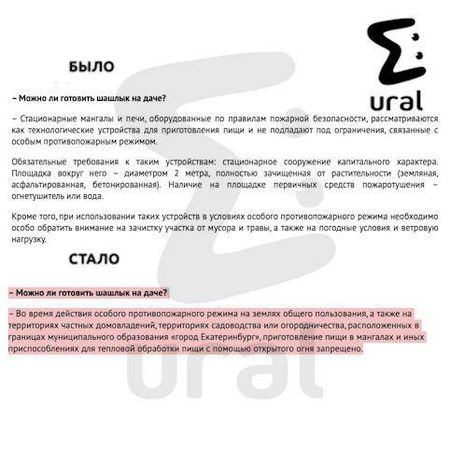 Мэрия Екатеринбурга сказала, что МЧС разрешило жарить шашлыки на дачах