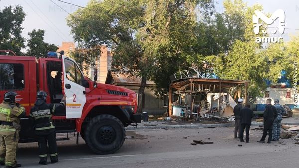 Ларёк с шаурмой взорвался в Благовещенске