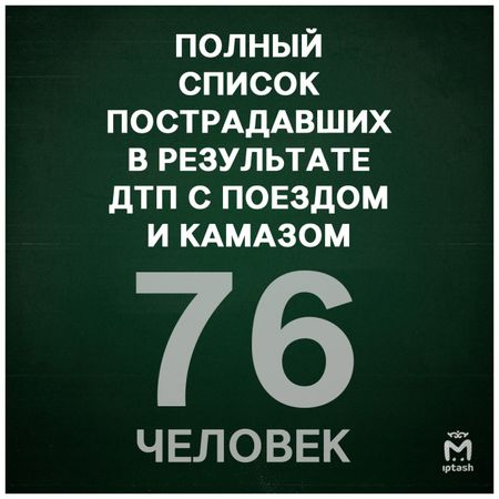 Опубликован полный список пострадавших в ДТП с поездом и КамАЗом в Волгоградской области