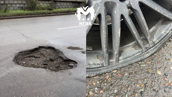 Депутат горсовета пробил шину своего "Кайена" и предложил сменить власть в Красноярске