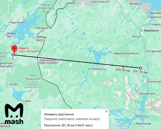 Mash: сбитые в Мурманской области беспилотники запускали с территории Финляндии