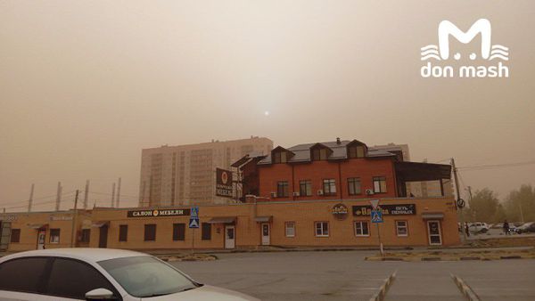Пыльная буря пришла в Ростовскую область