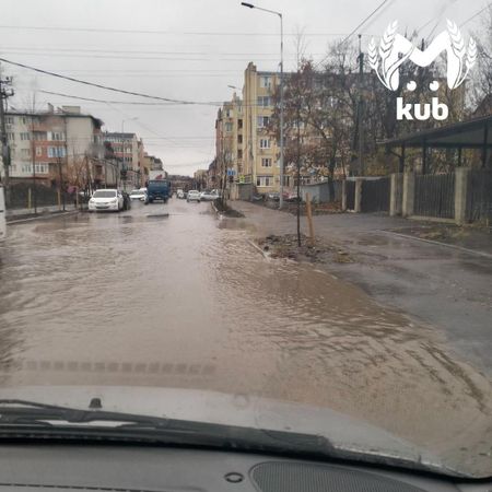 Дорогу за 189 миллионов затопило на улице Ратной Славы в Краснодаре
