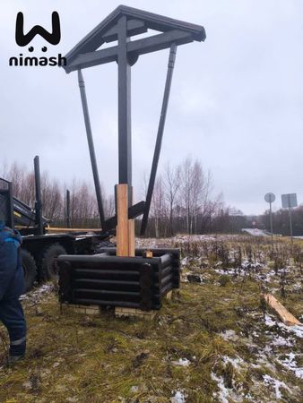 Вандал спилил поклонный крест на въезде в посёлок Тумботино
