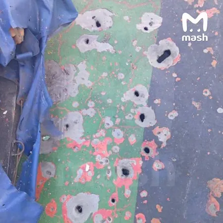 Появились первые фото после атаки БПЛА на российский танкер в Чёрном море