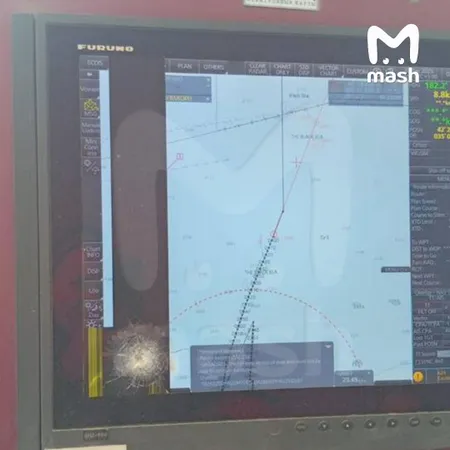 Появились первые фото после атаки БПЛА на российский танкер в Чёрном море