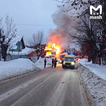 В Серпухове в пожаре в частном доме погибли два человека