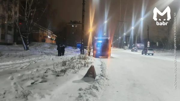 Троллейбус переехал бабушку в Братске