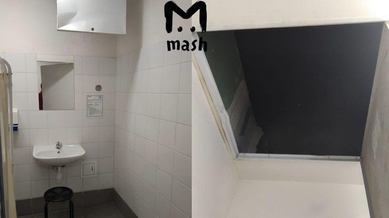 В московском “Ашане” вор попытался сбежать от поймавших его охранников по подвесному потолку. И проломил его!