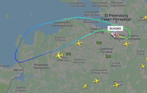 Самолёт компании Lufthansa в Мюнхен экстренно вернулся в Санкт-Петербург.