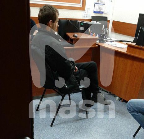 Михаил Туватин на допросе.