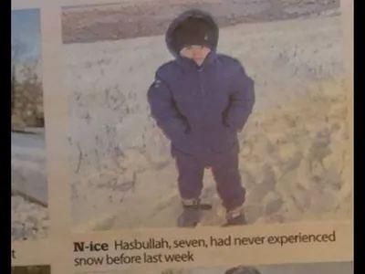 "Хасбулла, семь, никогда не видел снег до прошлой недели"