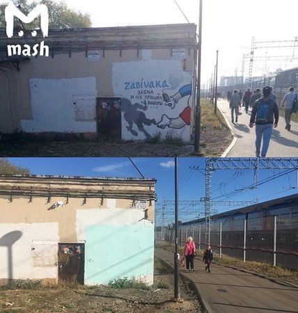 Война уличных художников и коммунальщиков продолжается. Битва бобра со злом проходит на стенке будки возле станции МЦК в Ярославском районе Москвы. Уже два месяца кто-то рисует на будке граффити с Забивакой, а чиновники - упорно закрашивают.