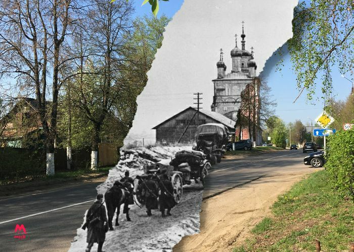 Перед Днём Победы мы запустили акцию #улицыпомнят — попросили подписчиков достать из архивов кадры военных лет и сделать снимок мест с фото, только в наши дни.