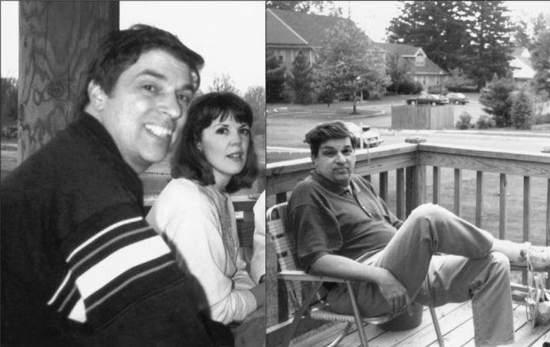 Роберт Ханссен с женой Бонни и на террасе своего дома в Вирджинии