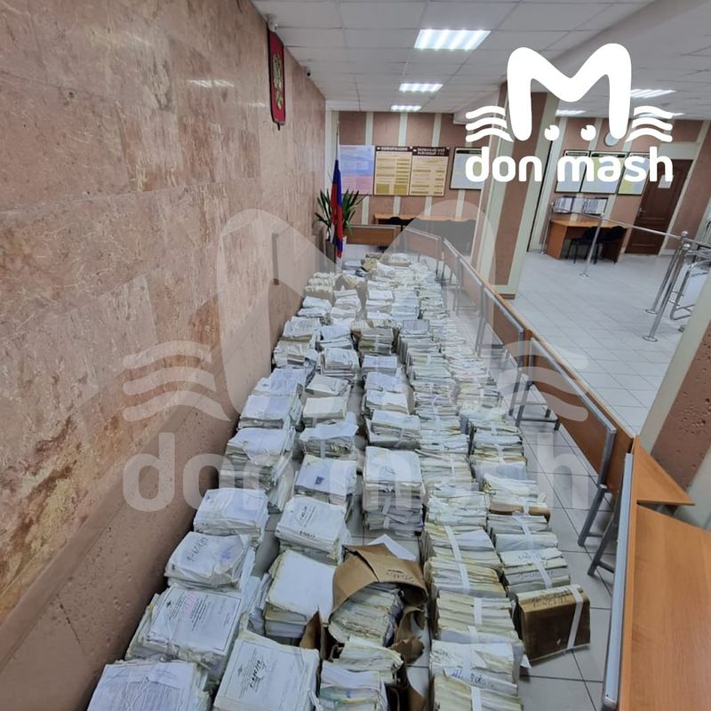 Грунтовые воды добрались до Первомайского районного суда в Ростове и затопили архив