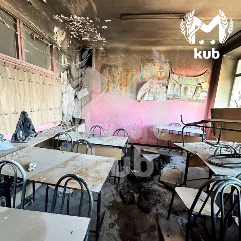 Пожар в школе №1 в Динской начался от шкафа с аппаратурой видеонаблюдения