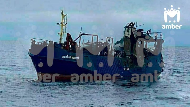 Появилось фото судна "Капитан Лобанов" сразу после пожара