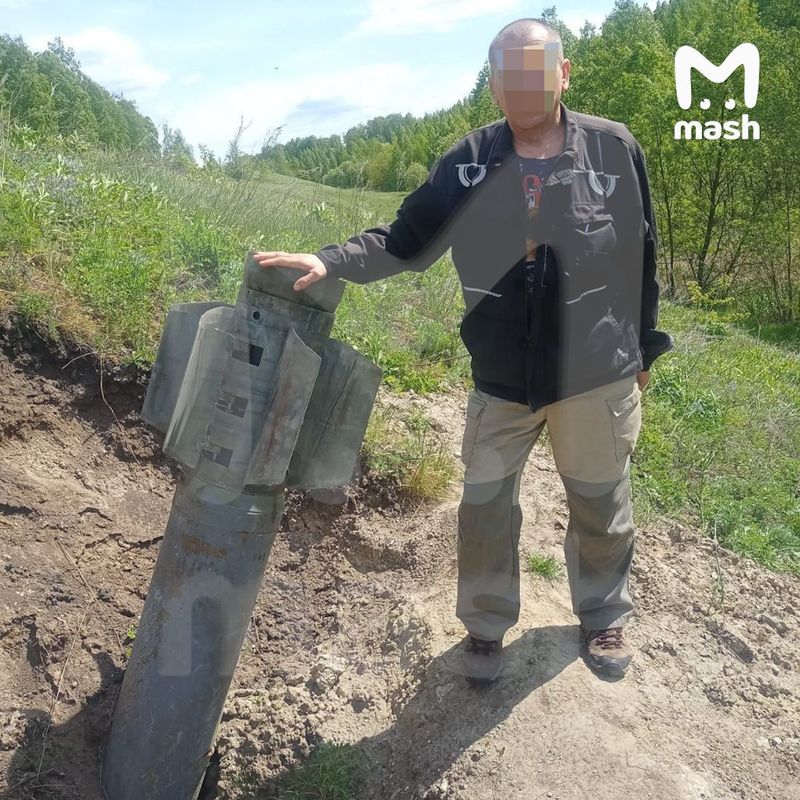 В Курской области пенсионер случайно нашёл неразорвавшуюся украинскую ракету "Ольха"