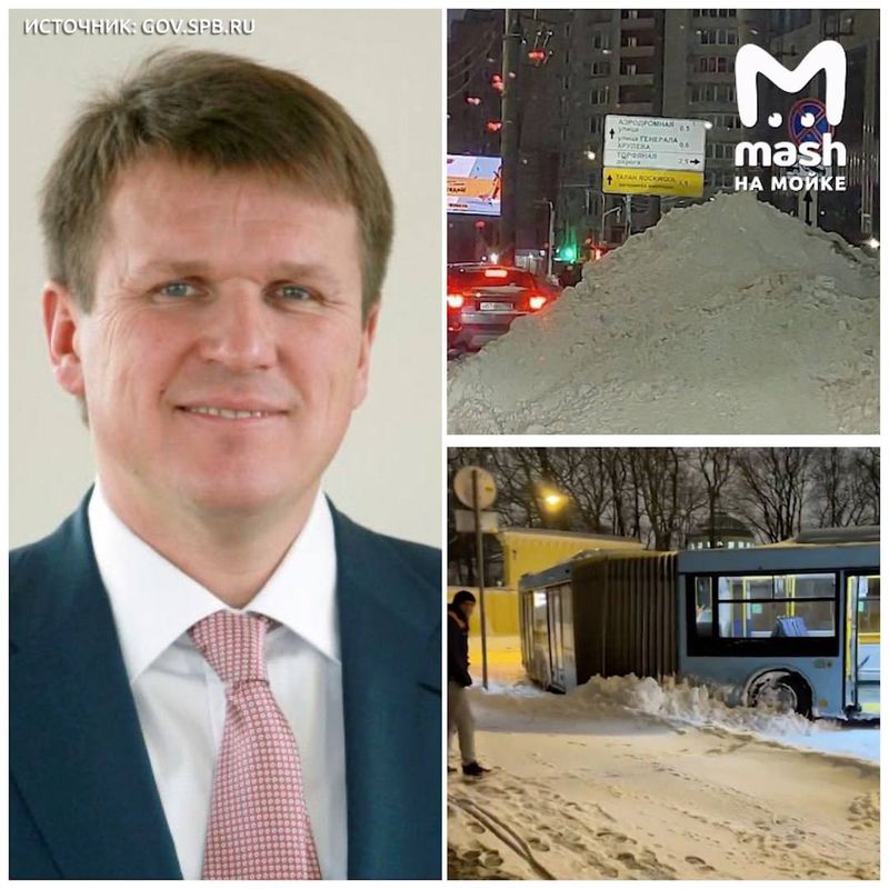 В Петербурге главу комитета по благоустройству оштрафовали на 20 тыс рублей за плохую уборку снега