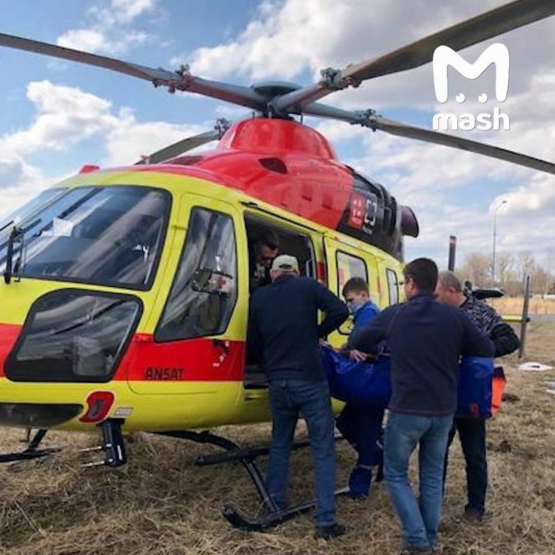 Вертолёт санавиации совершил жёсткую посадку в лесу в Нижегородской области
