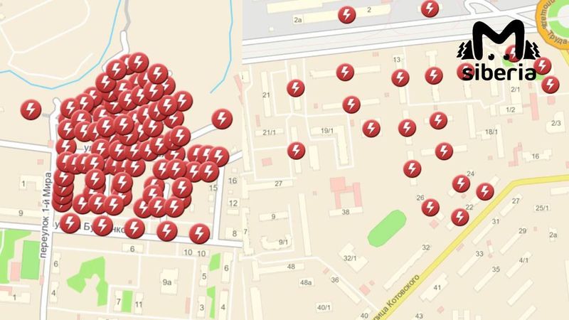 Больше 100 домов остались без света из-за аварии в Новосибирске