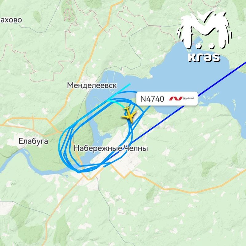 Самолёт, летящий из Красноярска в Казань, перенаправили в Нижнекамск