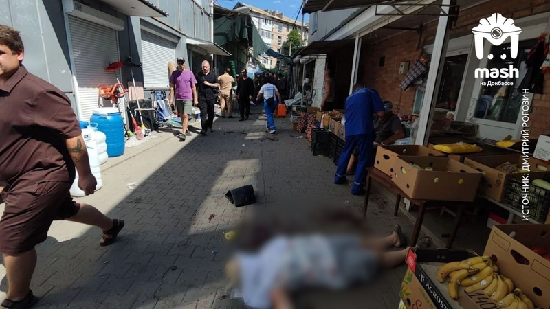 Беспилотник ударил по рынку в Токмаке: последние данные