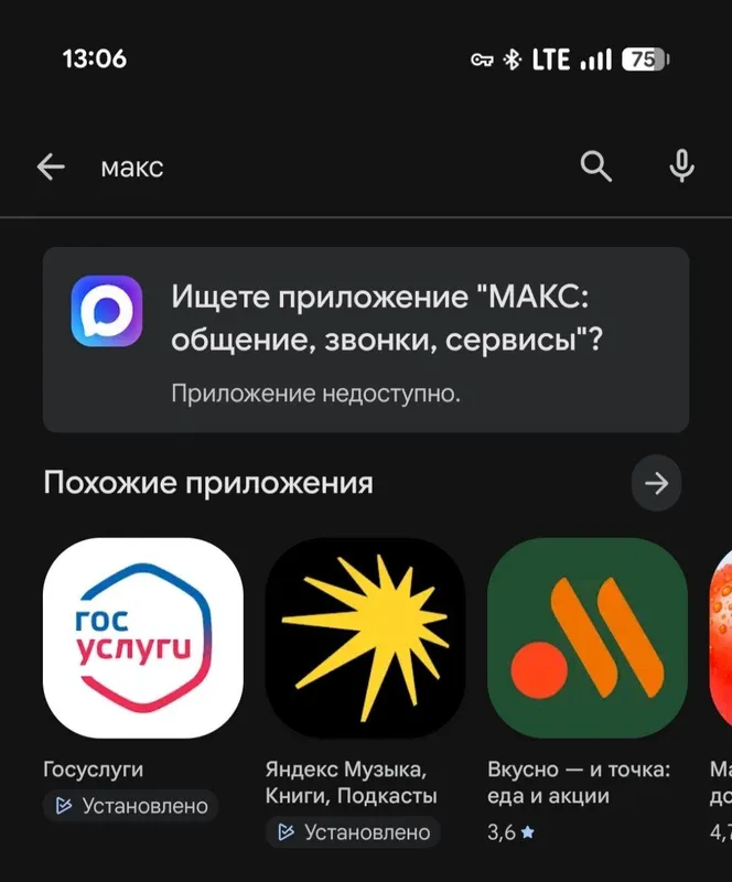 Мессенджер МАХ и приложения VK пропали из российского Google Play
